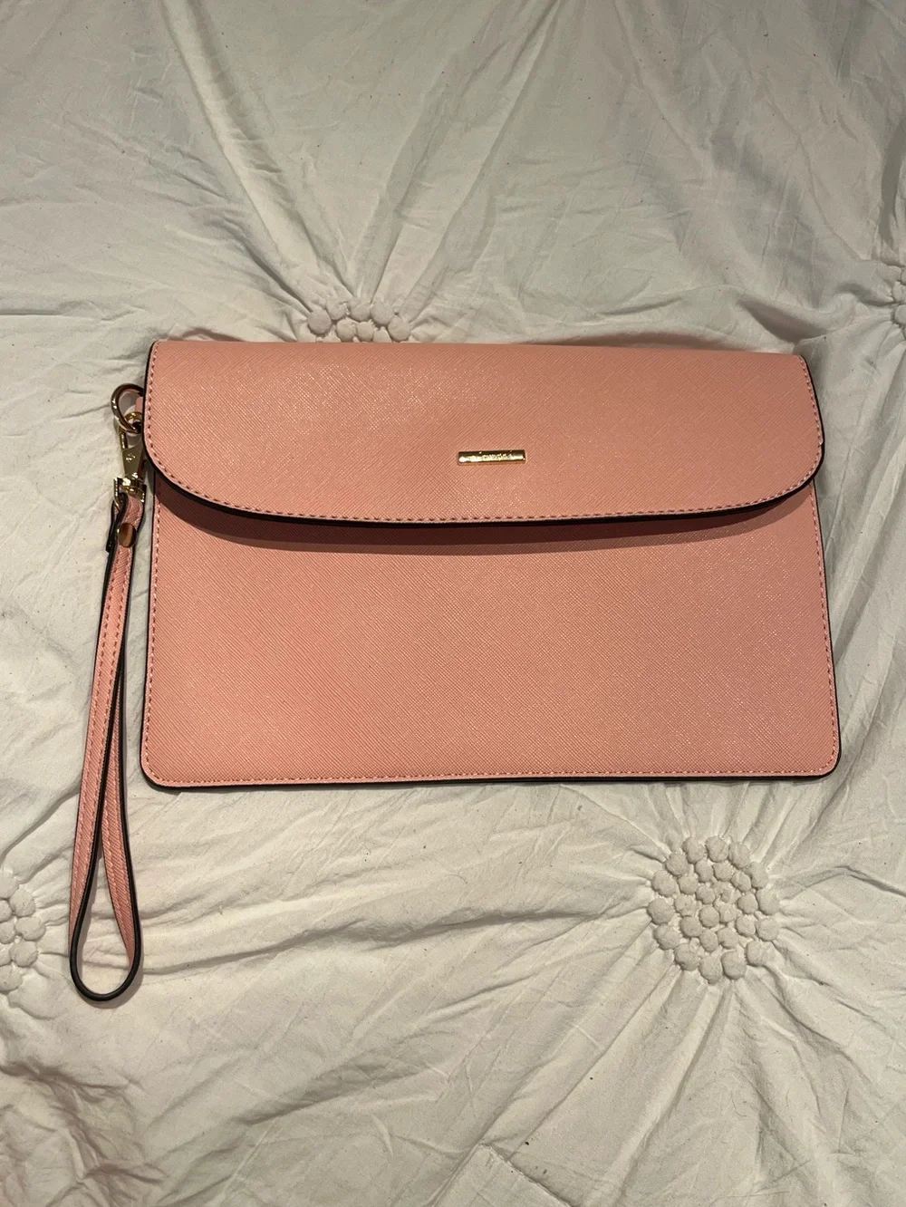 like new leather wristlet & bag charm bundle